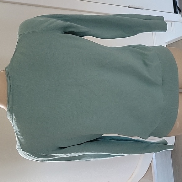 BANANA REPUBLIC Aqua Blue Crew Neck Sweater M‎ Academia Y2K 90's Retro Outdoor - Picture 6 of 6